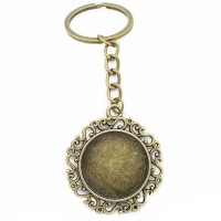 TAFREE Vintage Hedgehog In The Fog Keychain Antique Bronze Plated Glass Cabochon Dome Key Chain Keyring Animal Jewelry Gift H230