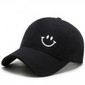 Smiling Baseball Cap Adorable Sun Caps Fishing Hat Smile Face Embroidery Foam Mesh Back Cap