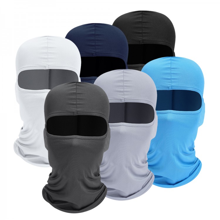 Men&#39;s Caps Cycling Balaclava Full Face Ski Mask Bicycle Hat Windproof Breathable Anti-UV Motocross Motorcycle Helmet Liner Hats