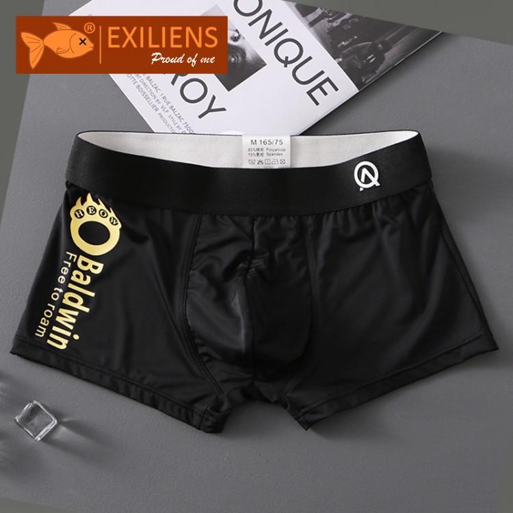 EXILIENS Brand New Paw Letter Breathable Boxer Men Underwear Soft Bermuda Ropa Interior  Boxers Calzoncillos Man Size M-3XL