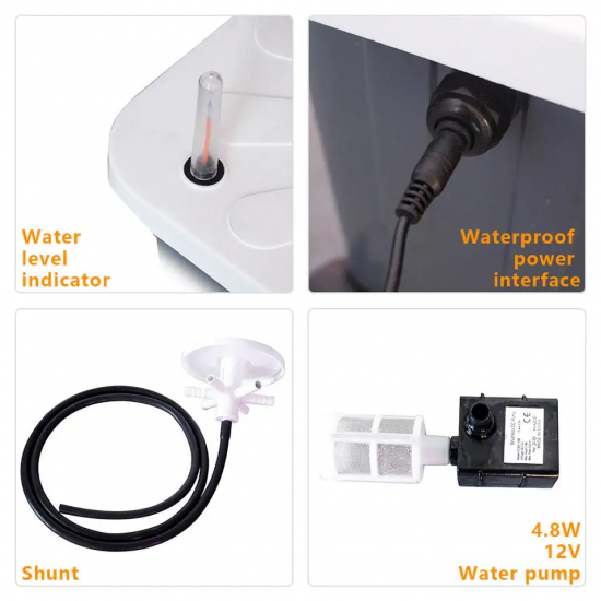 Hot Sell Vertical Hydroponic Grow Tower 15 Layer 45 Holes with Pumb and Movable Bottom Buckets