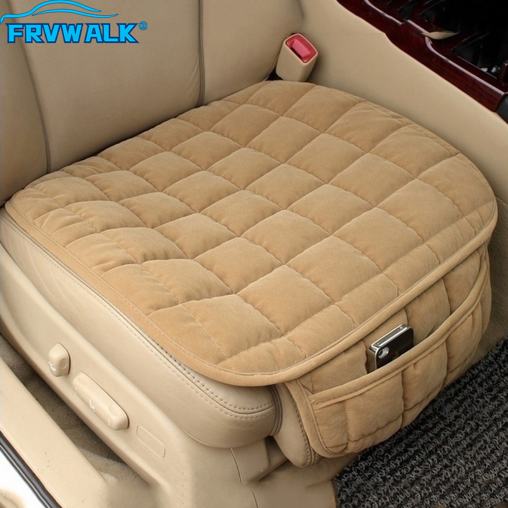 Universal Winter Warm Car Seat Cover Cushion Anti-slip Front Chair Seat Breathable Pad Car Seat Protector Seat Cover Accessories