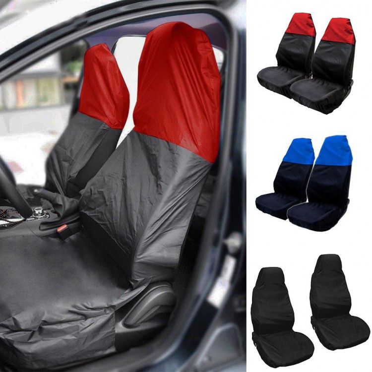 2PCS Car Front Seat Protector Cover  Universal Waterproof Auto Seat Covers Car Seat Cover Breathable Cushion Protector