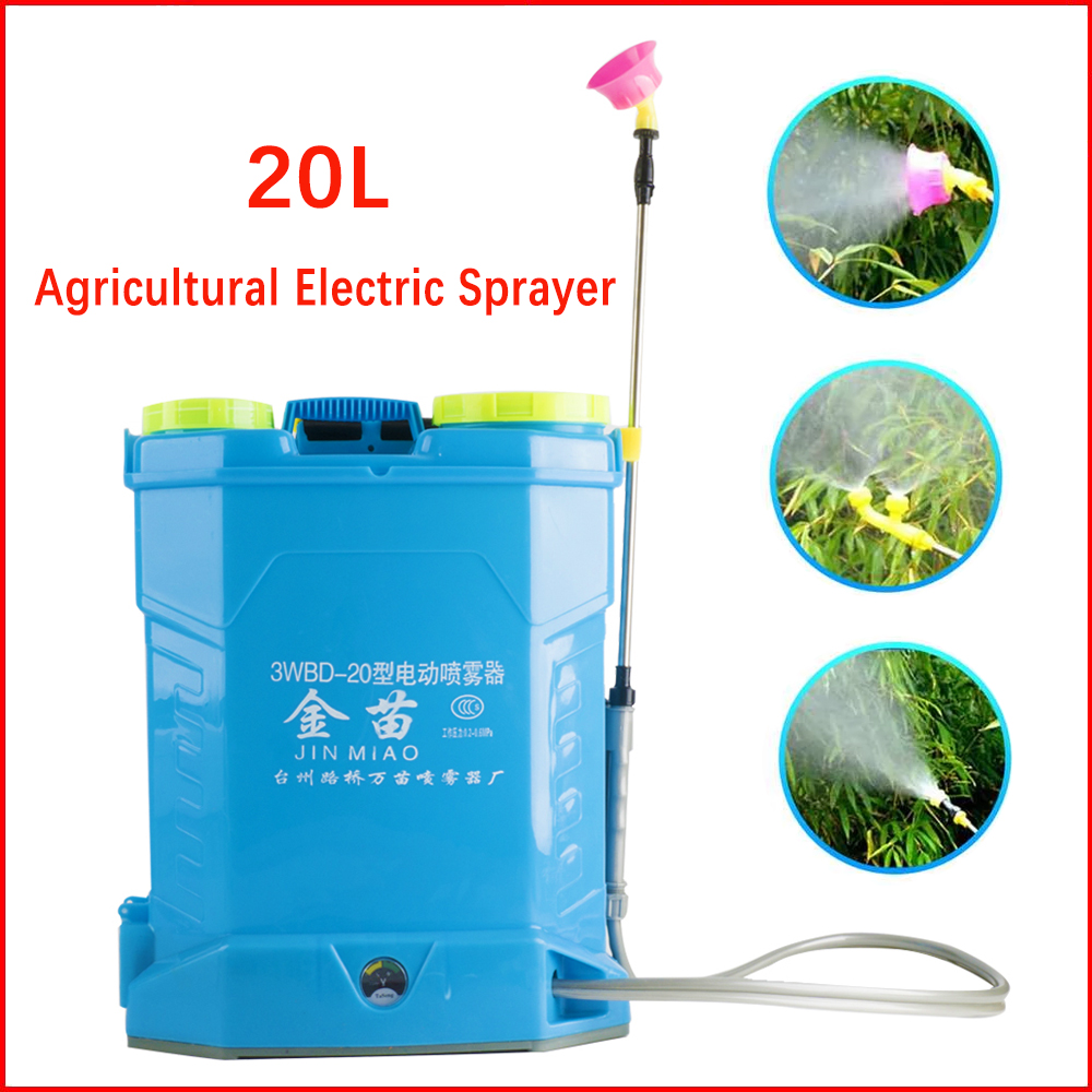 20L Agricultural Electric Sprayer Intelligent Pesticide Dispenser Garden Irrigation Sprayer 220V Rechargeable Lithium Battery