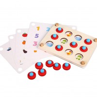 Cartoon Fruit Animal Matching Puzzle Memory Chess Table Game Education Kids Toy Kids Educational Toys for Children Gifts