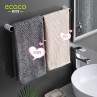 ECOCO Towel Rack Towels Organizer Wall-Mounted Rack Punch Free  for Home Towel Cabinet Plastic Towel Shelf Bathroom Supplie