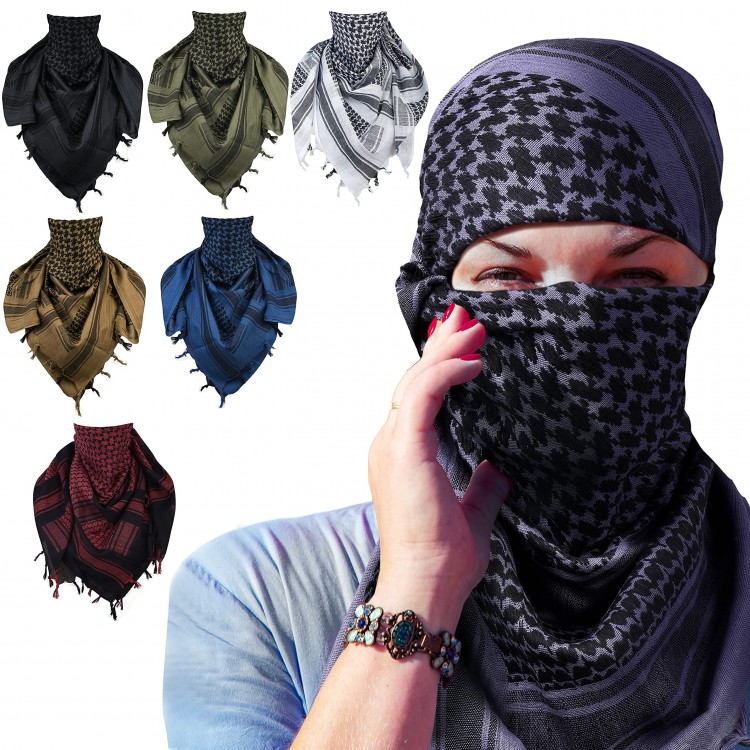 2022 New Tactical Desert Military Head Scarf Men Women Motorcycle Face Mask Biker Arab Wrap Summer Keffiyeh Cover Scarves