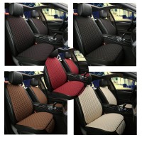 Universal Flax Car Seat Cover Automobile Seat Backrest Cushion Pad Mat for Auto Front Seat Protector
