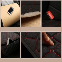 Universal Flax Car Seat Cover Automobile Seat Backrest Cushion Pad Mat for Auto Front Seat Protector