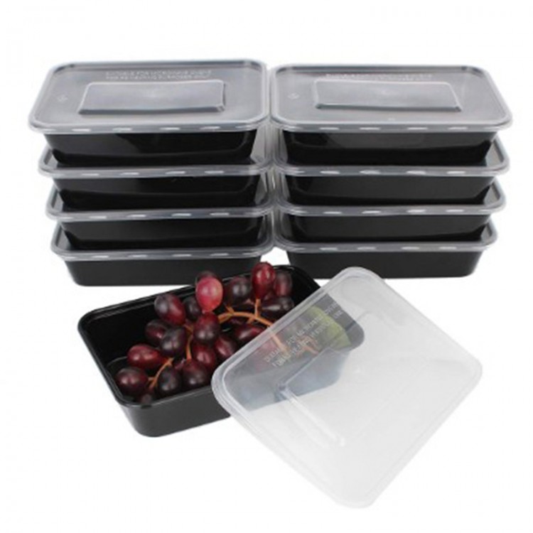 10 Pcs Microwavable Food Meal Storage Containers Reusable Lunch Boxes Bento Box