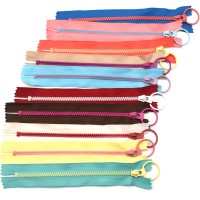 5PCS 15/2030/40cm 3# Closed End Resin Zippers Pull Ring Zip Slider Head for Sewing Bags Wallet Purse Cloth Accessories Crafts