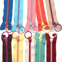 5PCS 15/2030/40cm 3# Closed End Resin Zippers Pull Ring Zip Slider Head for Sewing Bags Wallet Purse Cloth Accessories Crafts