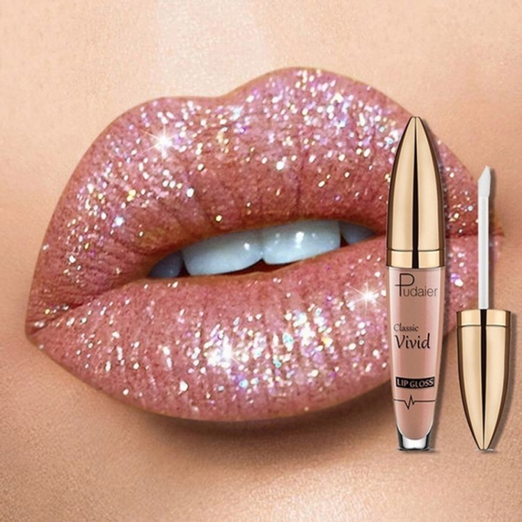 18 Colors Diamond Shimmer Glitter Lip Gloss Matte To Glitter Liquid Lipstick Waterproof Diamond Pearl Colour Lip Gloss Make Up