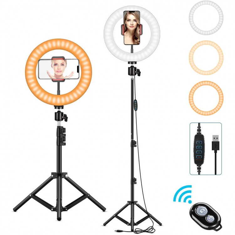 LED Photography Fill Lighting with Tripod Stand Camera Photo Studio Circle Led Selfie Ring Light Phone Lamp Video  Youtube