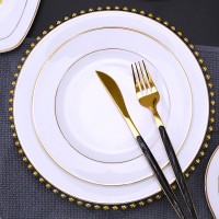 Luxury Porcelain Complete Tableware Set Wedding Ceramic Dinner Plate Set Dessert Kitchen Placa De Conjuntos Full Table Service