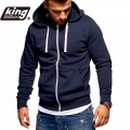 KB New Men&#39;s Hoodies Sweatshirts Zipper Hoodie Men Sweatshirt Solid Color Man Hoody Sweatshirts For Male
