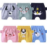 Baby Cotton Shorts Summer Cartoon Animal Clothes Newborn Baby Boys Cute Thin Casual Big Pp Pants Beach Shorts Five-point Pants