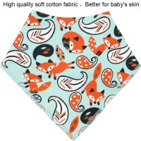 Baby Bibs Triangle scarf Cotton Cartoon Child Baberos Bandana Bib Babador Dribble Bibs Newborn Slabber Absorbent Cloth Bib