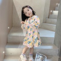 Girls Autumn Dress Long Sleeve Casual Dress for Toddler Girl 2021 New Brand Kids Clothes 3-7years Old Children Clothing