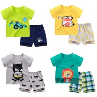 Summer Infant Newborn Cotton Short Sleeves Clothes Suits Tops + Pants Baby Toddler Boy Clothing Sets Kids Children Girl Outfits