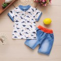 BibiCola Summer Baby Boy Clothes Sets Children Infant Cartoon T-shirt Tops +Shorts 2PCS Outfits Toddler Boys Clothing Set 1-4Y