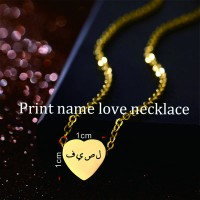 Personalized Arabic Name Custom Necklaces For Women Men Gold Silver Color Stainless Steel Chain Pendant Necklace Jewelry