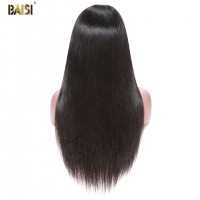 BAISI 30 Inch Bone Straight Lace Front Wig Glueless Lace Front Human Hair Wigs For Women 4x4 13x4 HD Lace Closure Frontal Wig