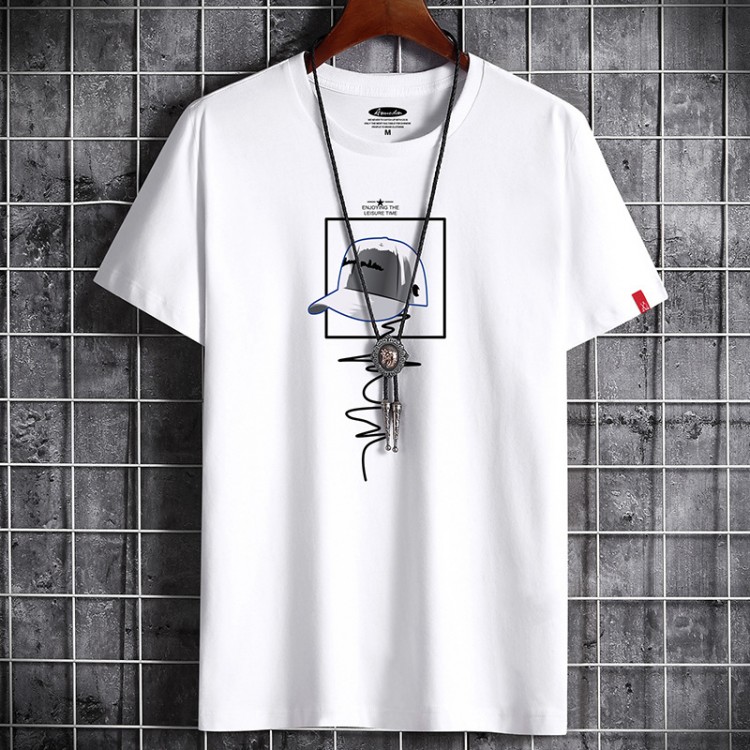 2021 Newest T Shirt for Men Clothing Fitness White O Neck Anime Man T-shirt For Male Oversized S-6XL New Men T-shirts Goth Punk