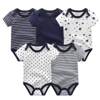 2022 Baby Rompers 5-pack infantil Jumpsuit Boy&amp;girls clothes Summer High quality Striped newborn ropa bebe Clothing Costume