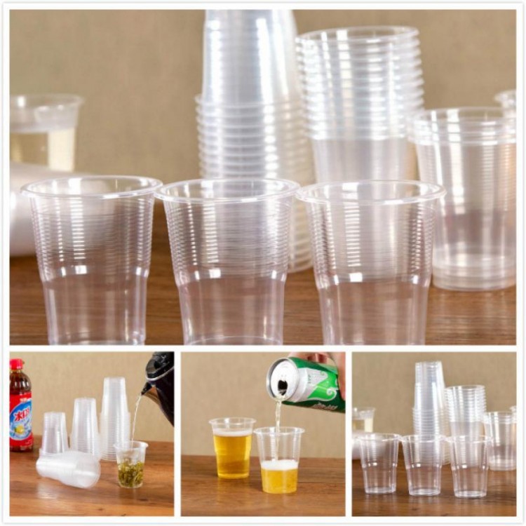 25/50pcs disposable outdoor picnic plastic tasting cup new PP material production crystal clear 8oz