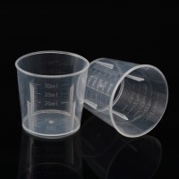 10pcs 30ml Plastic Clear Measuring Cups Disposable Liquid Container Medicine Cups Kitchen Tool