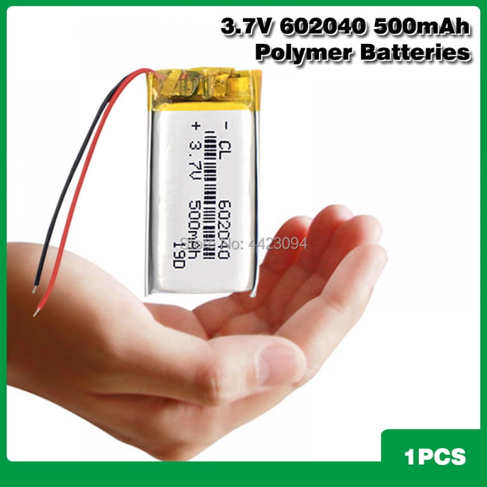 602040 Lithium Li-Po Polymer Rechargeable Battery 3.7V 500mAh Battery Replacement li-ion Lipo cells For Bluetooth speaker