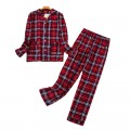 Women&#39;s Pajamas Plus Size S-XXXL Clothes Ladies Flannel Cotton Home Wear Suit Autumn Winter Pajamas Plaid Print Sleep Tops