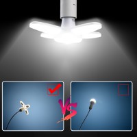 E27 LED Bulb Fan Blade Timing Lamp AC85-265V 28W Foldable Led Light Bulb Lampada For Home Ceiling Light With Remote Controller