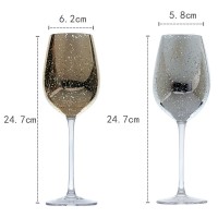 1 pcs Champagne Goblet Glassware Wine Glass Juice Drink Cocktail Wedding Application Kitchen Household Products Crystal ZJB001