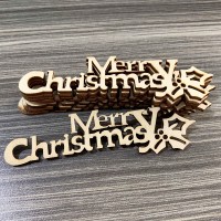 10pcs Wooden Merry Christmas Letters DIY Wood Craft Table Christmas Decorations for Home Xmas Navidad Natal New Year Party Gift