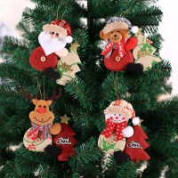 Supplier 2021 Christmas Decorations for Home Pendants Navidad Christmas Tree Ornaments Hanging Doll Craft Decor Kids Gift