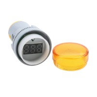 22mm LED Digital Display Gauge Volt Voltage Meter Indicator Signal Lamp Voltmeter Lights Tester Measuring Range AC 20V -500V