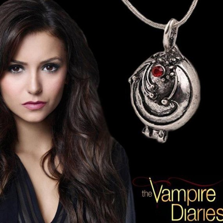 The Vampire Diaries Necklace Elena Gilbert Fashion Vervain Verbena Pendant Photo Locket Jewelry Men Women Christmas Party Gift