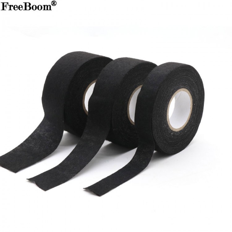 15 meters Heat resistant Retardant Tape Coroplast Adhesive Cloth Tape Car Cable Harness Wiring Loom Protection 9/15/25/40/50mm
