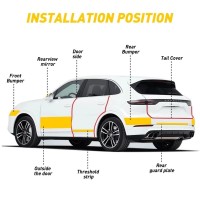 Nano Carbon Fiber Car Sticker DIY Paste Protector Strip Auto Door Sill Side Mirror Anti Scratch Tape Waterproof Protection Film