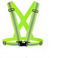 Cars Highlight Reflective Straps Night Work Security Running Cycling Safety Vest High Visibility Jac