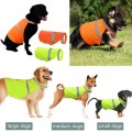 High Visibility Safety Reflective Vest Clothes Jacket Coat for Dog Orange Green