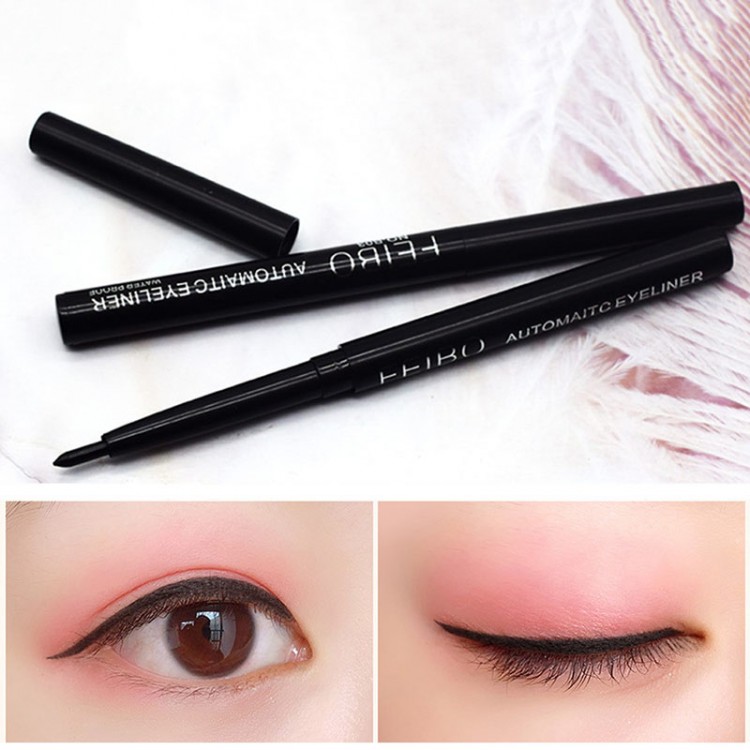 Hot Black Automatic Eyeliner Waterproof Liquid Eye Liner Pencil Quick Dry Comestics Long-lasting Non-marking Eyeliner TSLM1