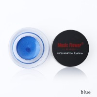 1pc 5 color Eyeliner Waterproof Cream with Brush Make Up Comestics Eye Liner Cream Pen Beauty Essentials Makeup Gel Glitter