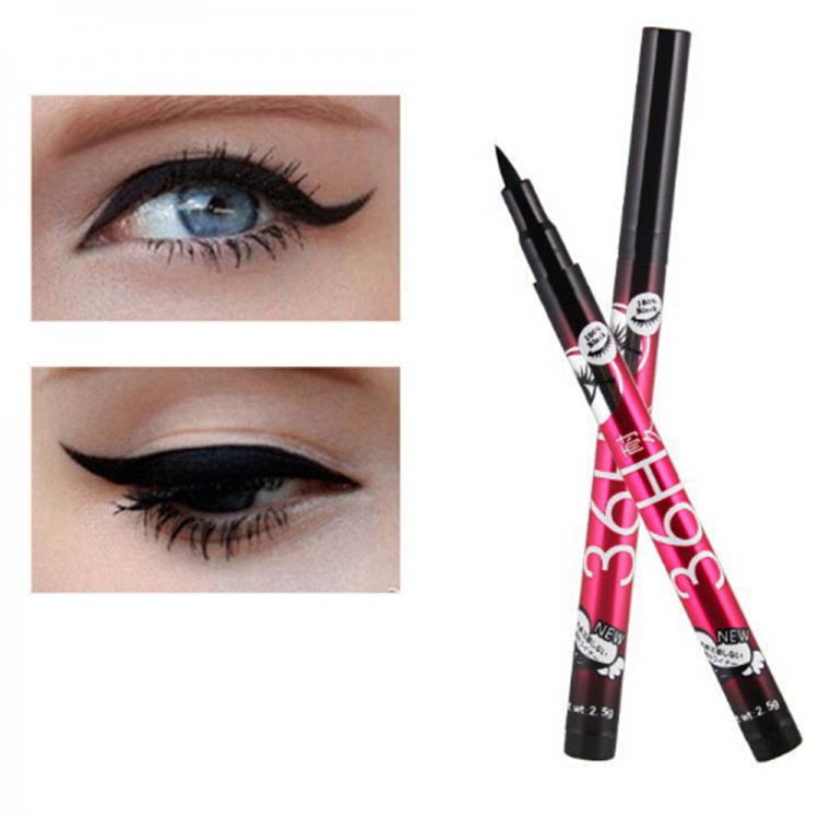 1PC Black 36H Liquid Eyeliner Pencil Waterproof Long-lasting Eye Liner Pencil Smooth Makeup Comestic for Eyeshadow Dropship