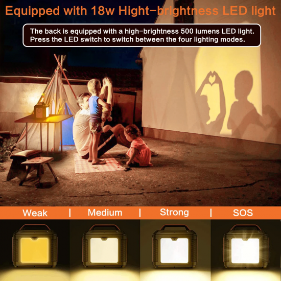 Portable Power Station, 300W 296Wh Solar Generator Quick Charge 