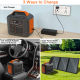 Portable Power Station, 300W 296Wh Solar Generator Quick Charge 