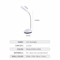 4 Colors Mini LED Desk Lamp Book Light AAA Battery Powered Eye-Protection Children Study Table Lamp