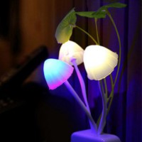 Table Lamp Induction Avatar Mushroom Fungus Night Light EU &amp; US Plug Light Sensor 220v 3 Colorful Mushroom Lamp Led Night Lights